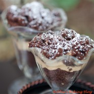 Idle hands turn a Chocolate Peanut Butter Layer Cake into a Trifle