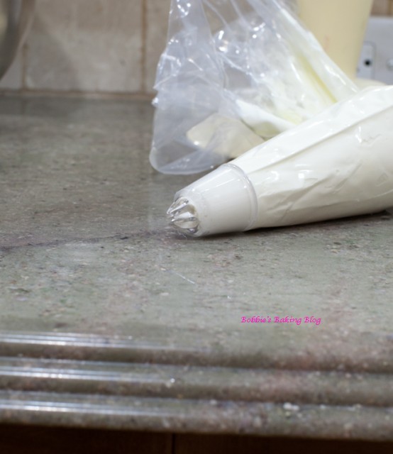 Pipe some filling out on work surface to confirm the consistency  is correct