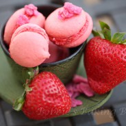 Strawberry-Rose Macarons, A Little Girl’s Favorite Snack