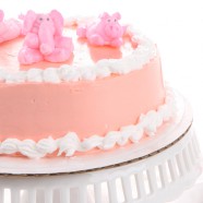 Baby Shower Cake, With Egg Yolk Butter Cream
