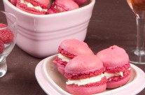 Raspberry-Champagne Macarons, A Toast to Love