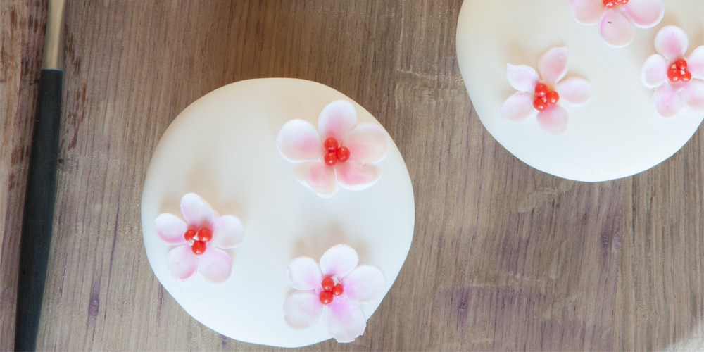 Cherry Blossom Silky Cupcakes