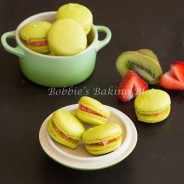 Kiwi Strawberry Macarons, Perfect for Late August