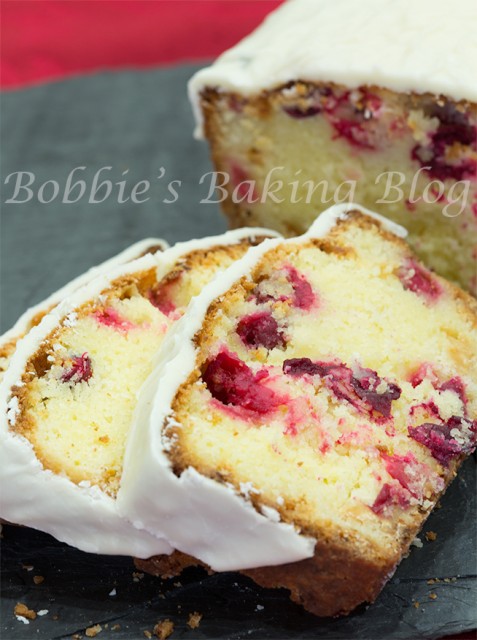 Christmas Cranberry Pound Cake Bobbies Baking Blog