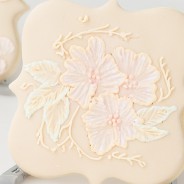 Victorian Two Tone Brush Embroidery