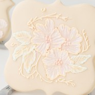 Victorian Two Tone Brush Embroidery