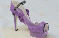Purple Passion Fondant High Heel Shoe