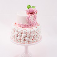Fabric Fondant Billow Weave Cake