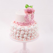 Fabric Fondant Billow Weave Cake