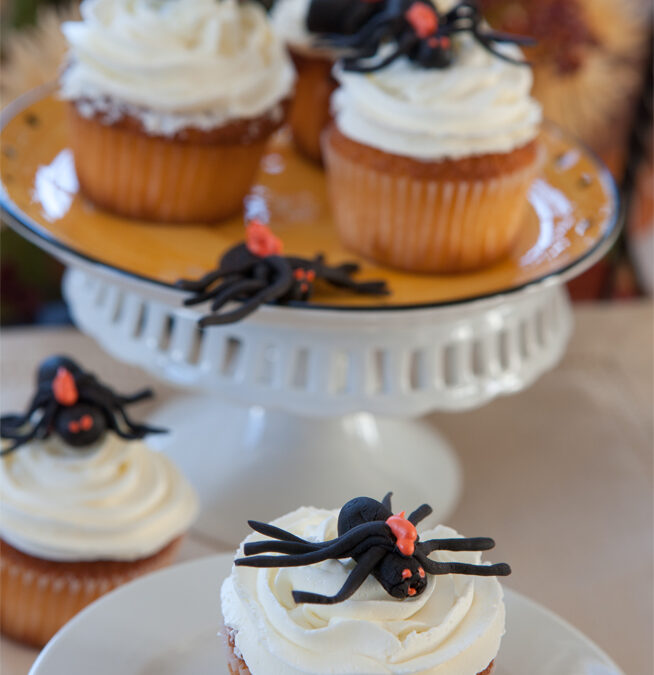 Caught You In My Web with Apple-Pumpkin Cupcakes