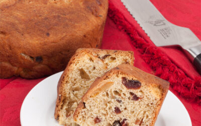 Panettone with Rum Soaked Glacé Fruit