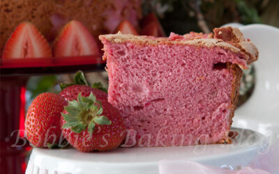 Sweet Strawberry Angel Food Cake