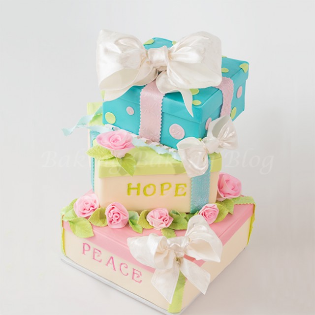 A Gift Box Cake Tutorial | Bobbies Baking Blog