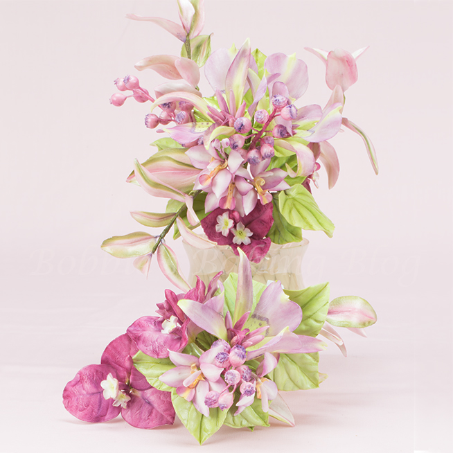 how to create sugar paste bougainvillea and mariposa lilies 