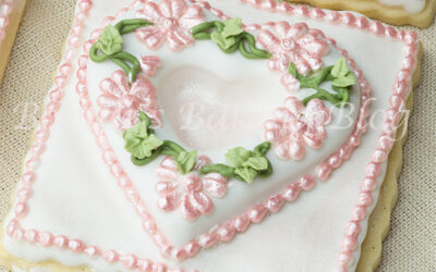 Primrose Garden Tufted Heart on a Sugar Cookie