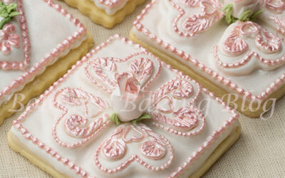 Decorated Tufted Heart Sugar Cookie