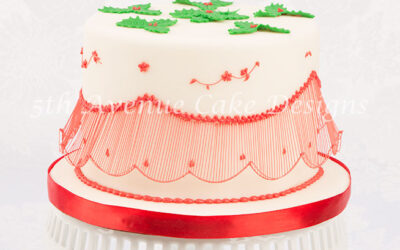 Bridgeless String-Work Holiday Cake