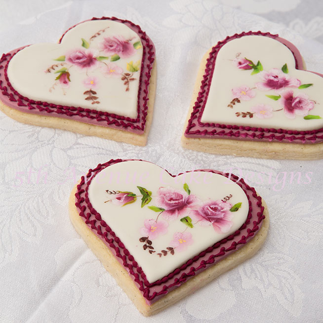 Limoges style hand painted cookies by Bobbie  Noto