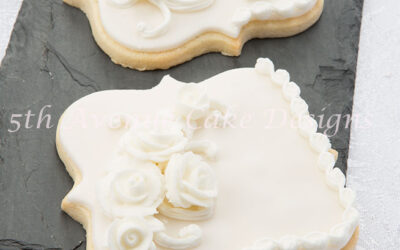 White on White Over-Piped Sugar Cookies