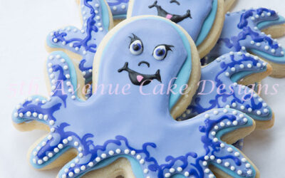 Octopus Baby Shower Cookies